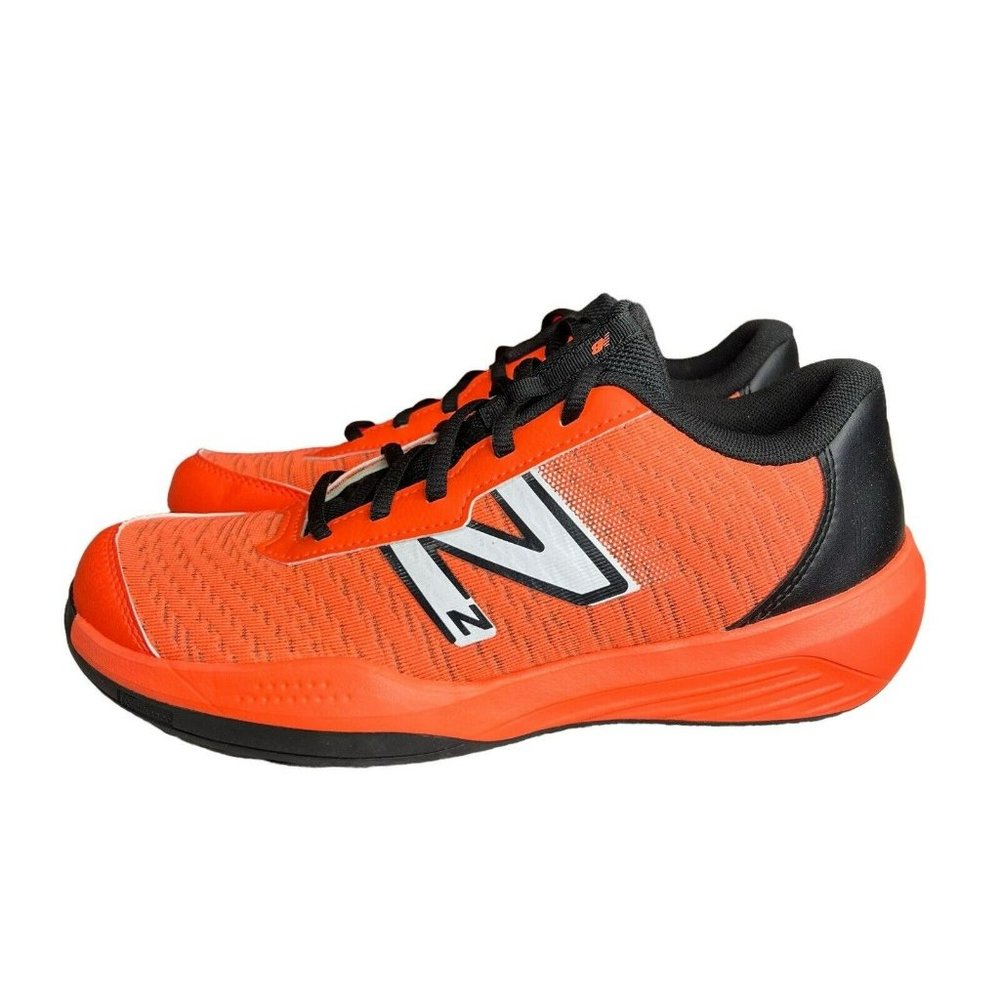 New Balance Kids 996 V5 Tennis Shoe‎ Kids Size 7 Orange Black Sneakers NWB
